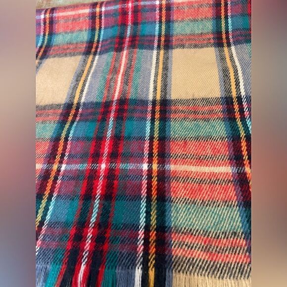 Target Merona flannel tartan plaid large scarf - Picture 7 of 8